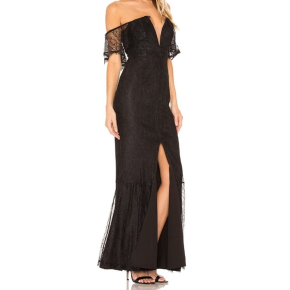 Majorelle black lace gown - Picture 3 of 8